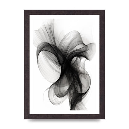 Serene Flow in Monochromatic Ink Drawing