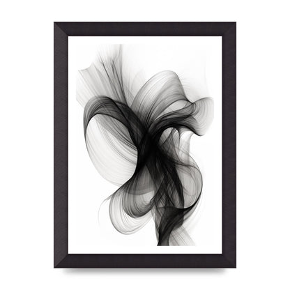 Serene Flow in Monochromatic Ink Drawing