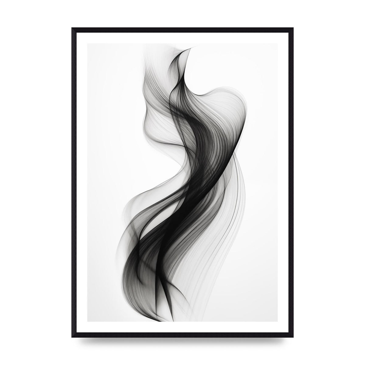 Abstract Organic Shapes in Monochrome