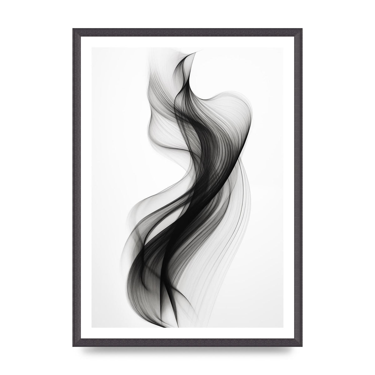 Abstract Organic Shapes in Monochrome