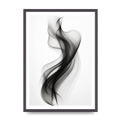 Abstract Organic Shapes in Monochrome