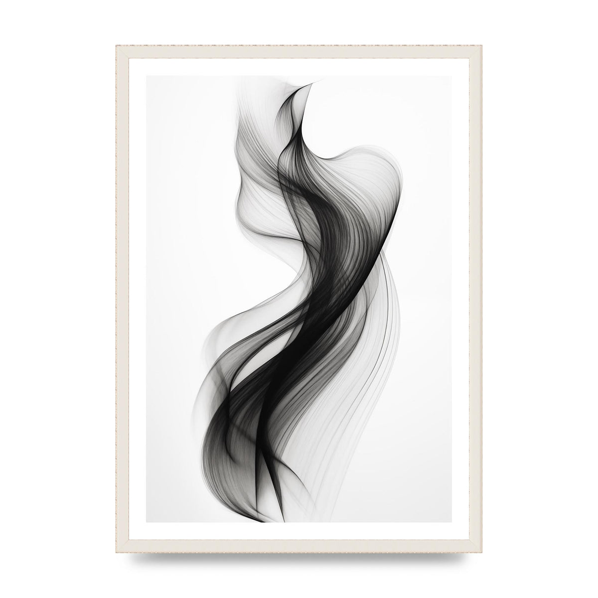 Abstract Organic Shapes in Monochrome