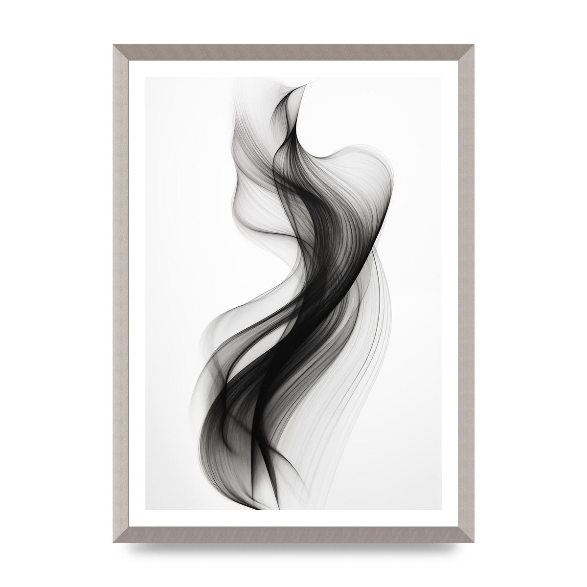 Abstract Organic Shapes in Monochrome