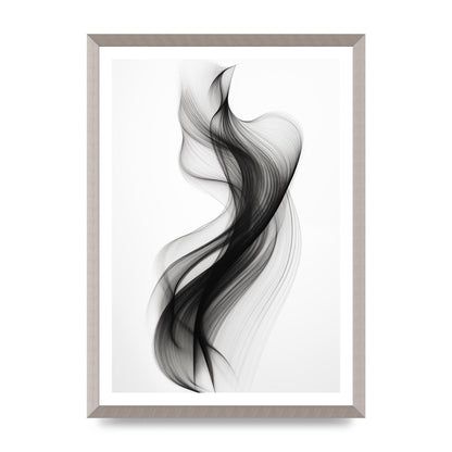 Abstract Organic Shapes in Monochrome