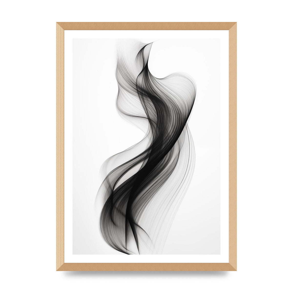 Abstract Organic Shapes in Monochrome