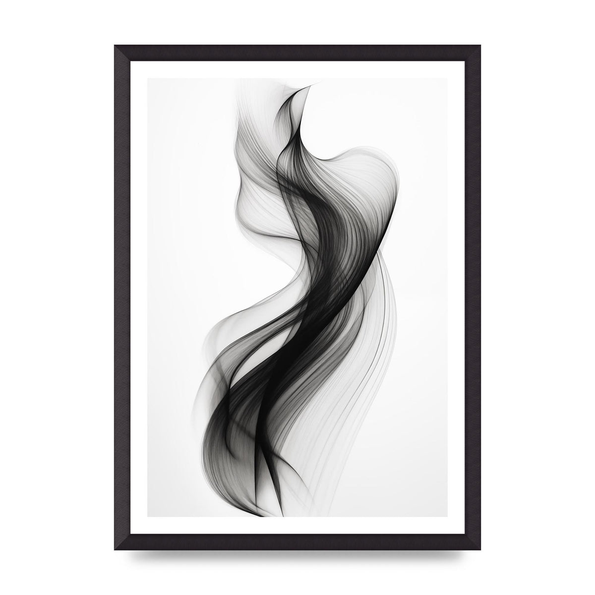 Abstract Organic Shapes in Monochrome
