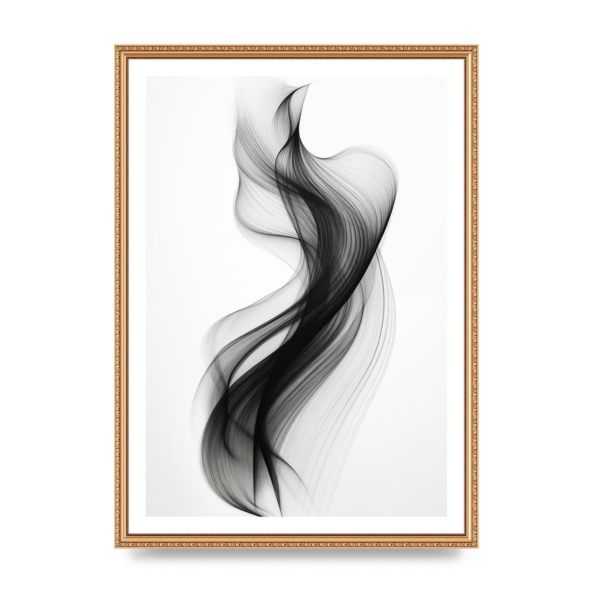Abstract Organic Shapes in Monochrome