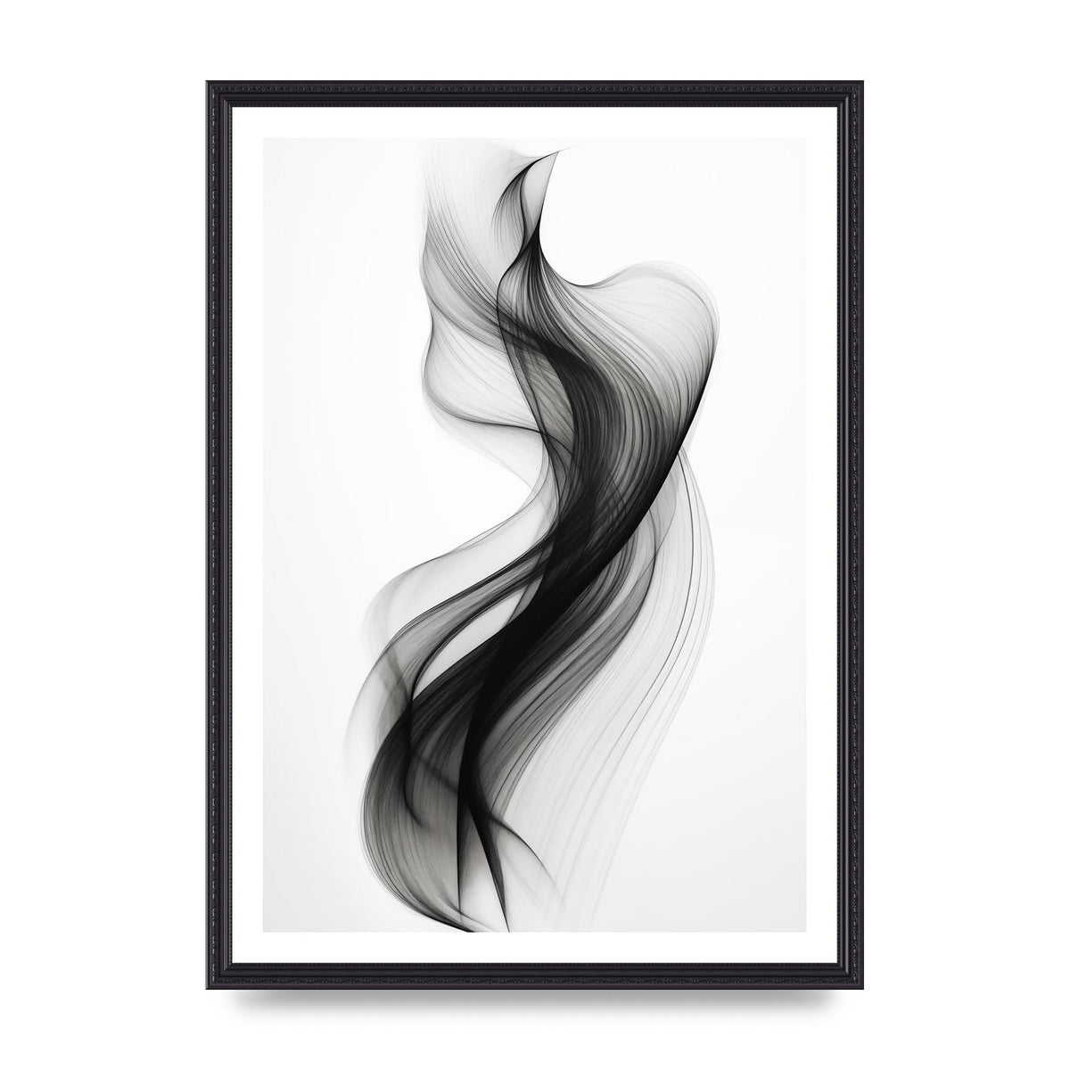 Abstract Organic Shapes in Monochrome