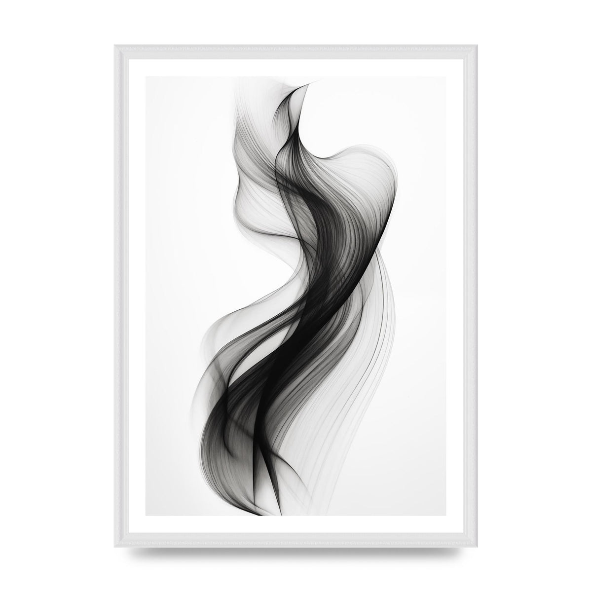 Abstract Organic Shapes in Monochrome