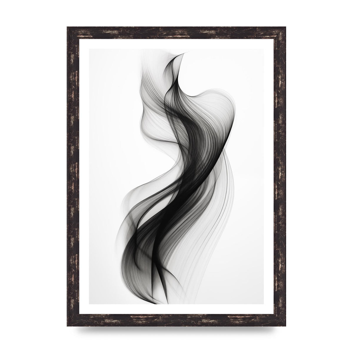 Abstract Organic Shapes in Monochrome