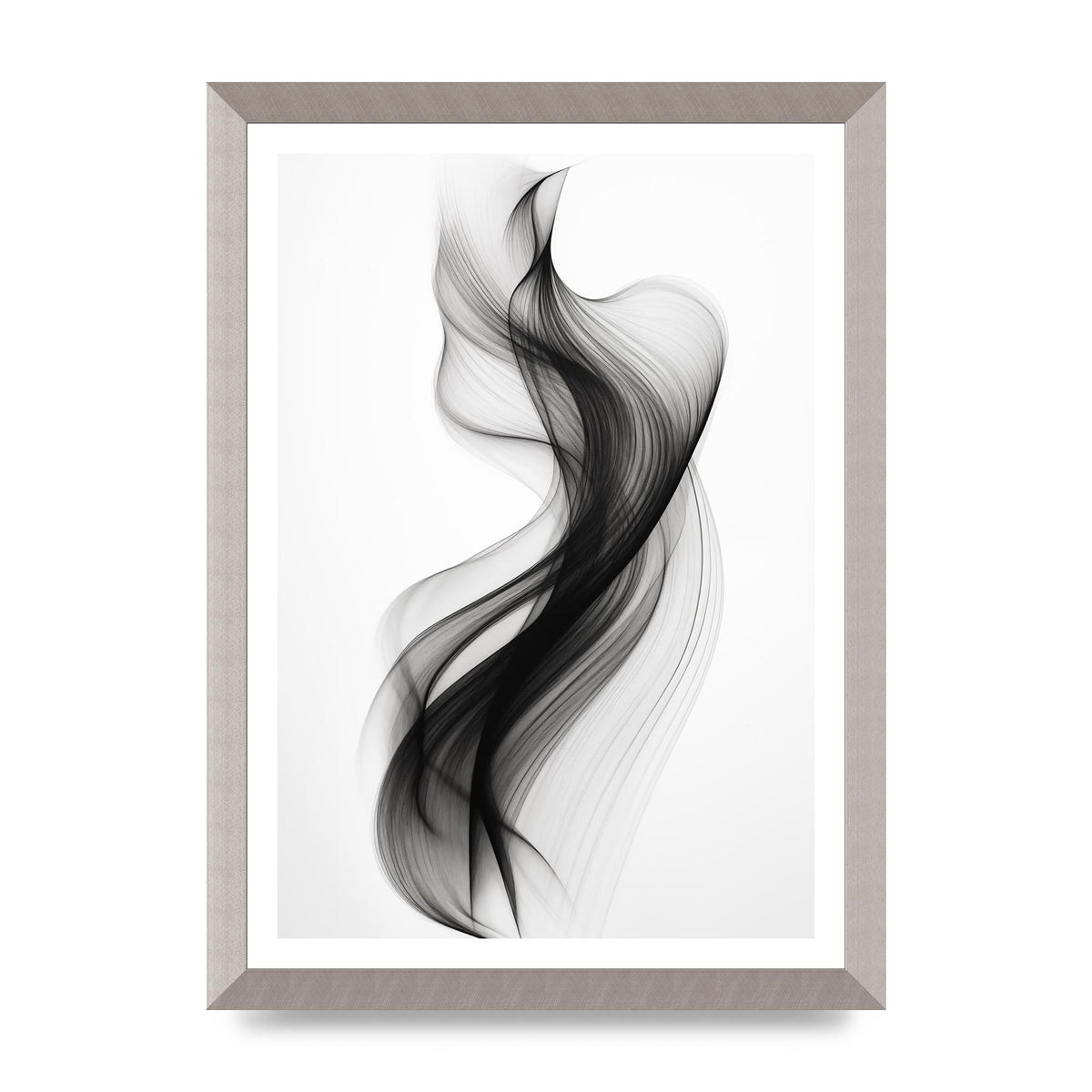 Abstract Organic Shapes in Monochrome