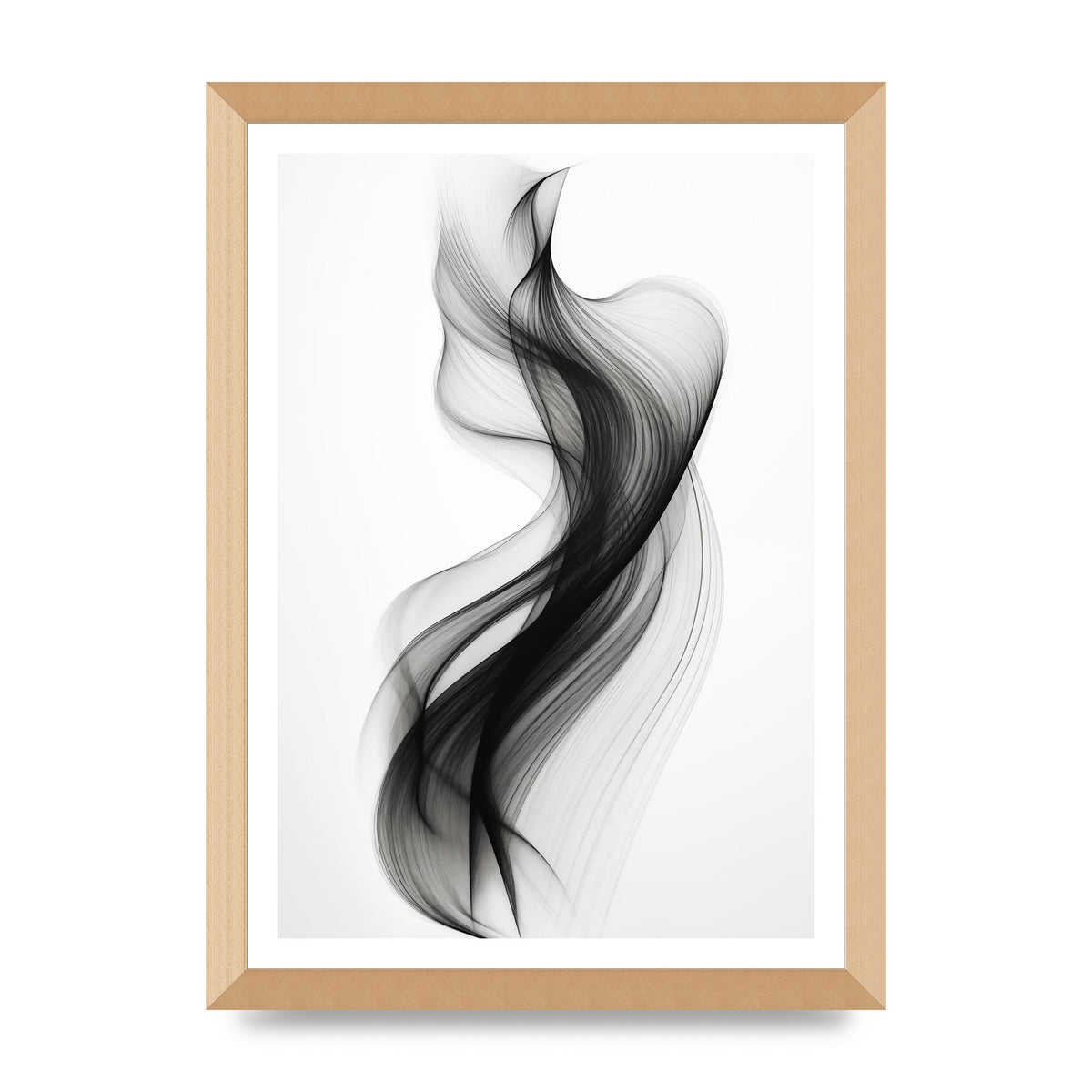 Abstract Organic Shapes in Monochrome