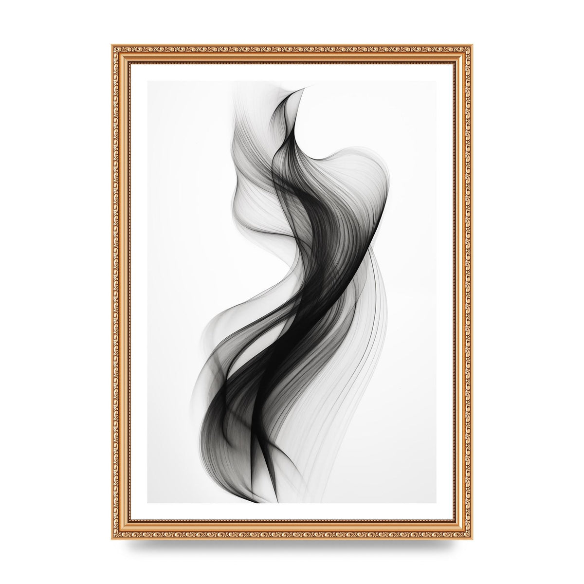 Abstract Organic Shapes in Monochrome