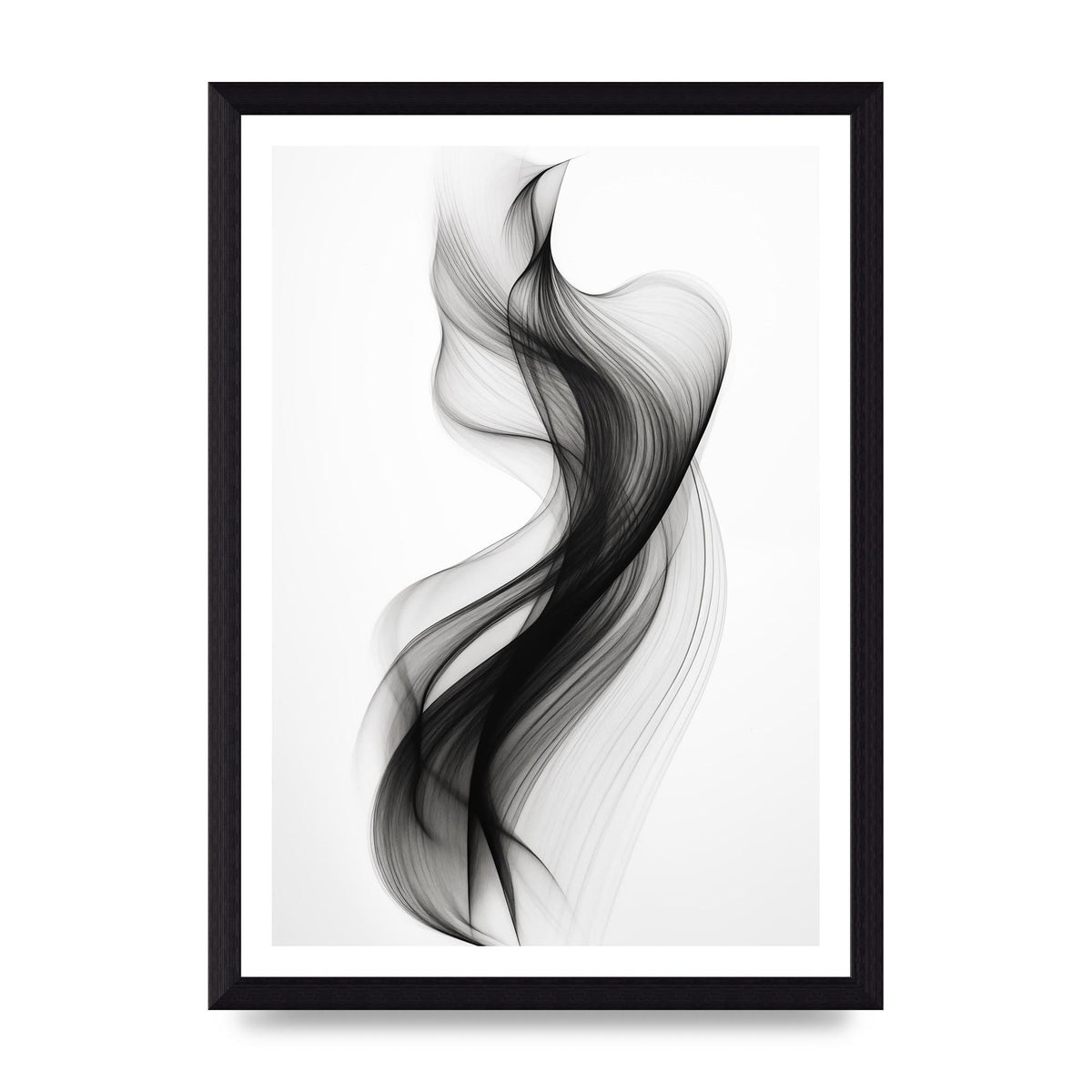 Abstract Organic Shapes in Monochrome