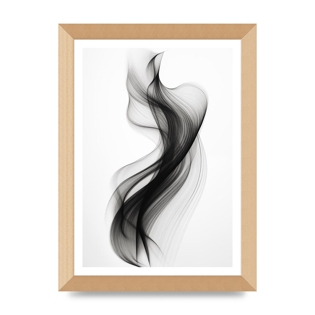 Abstract Organic Shapes in Monochrome