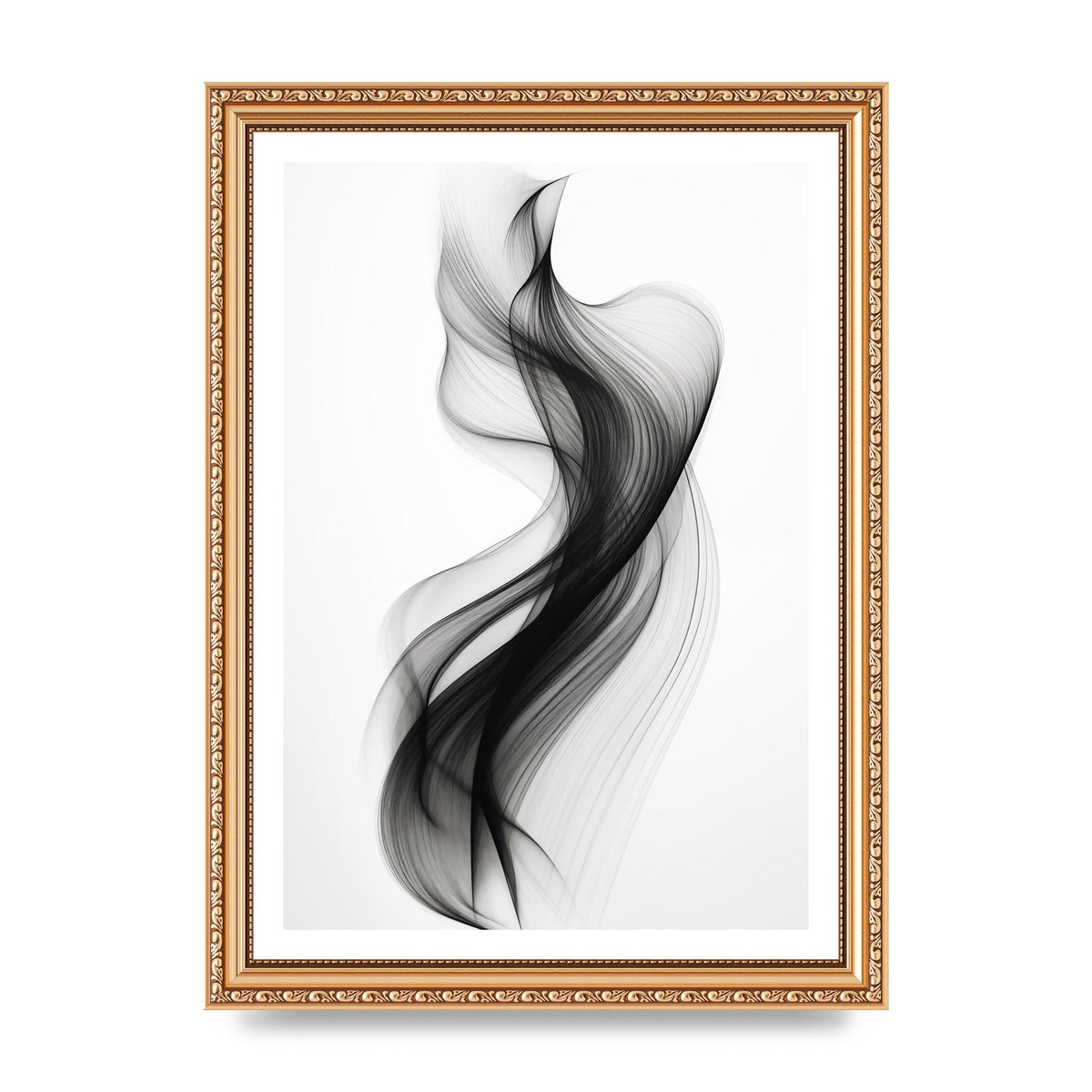 Abstract Organic Shapes in Monochrome