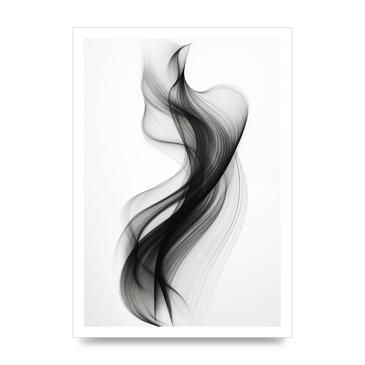 Abstract Organic Shapes in Monochrome