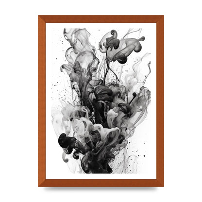 Abstract Monochromatic Oil Artwork with Mood