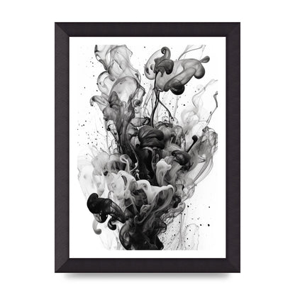 Abstract Monochromatic Oil Artwork with Mood