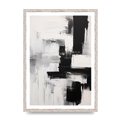 Profound Black and White Abstract Expressionism
