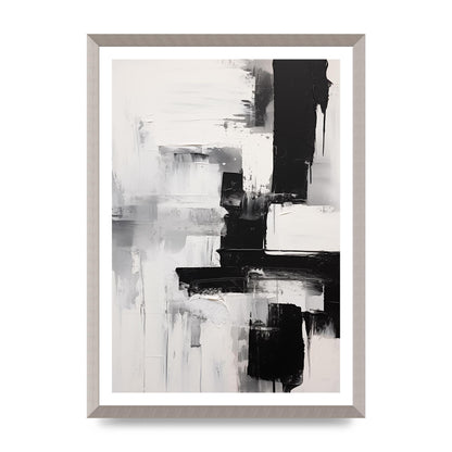 Profound Black and White Abstract Expressionism