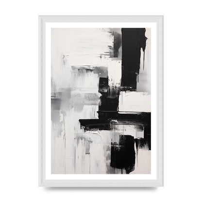 Profound Black and White Abstract Expressionism