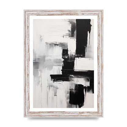 Profound Black and White Abstract Expressionism