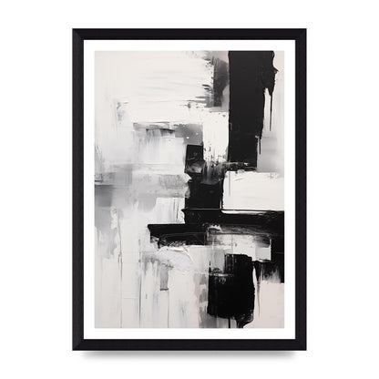 Profound Black and White Abstract Expressionism