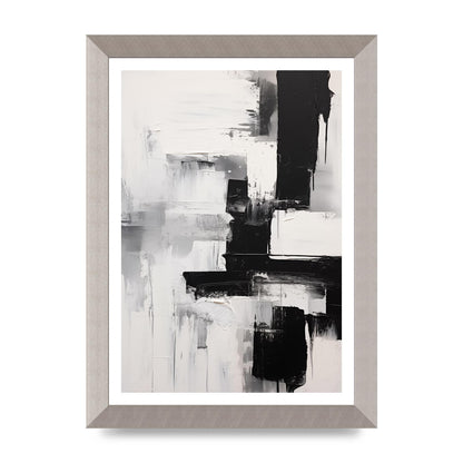 Profound Black and White Abstract Expressionism