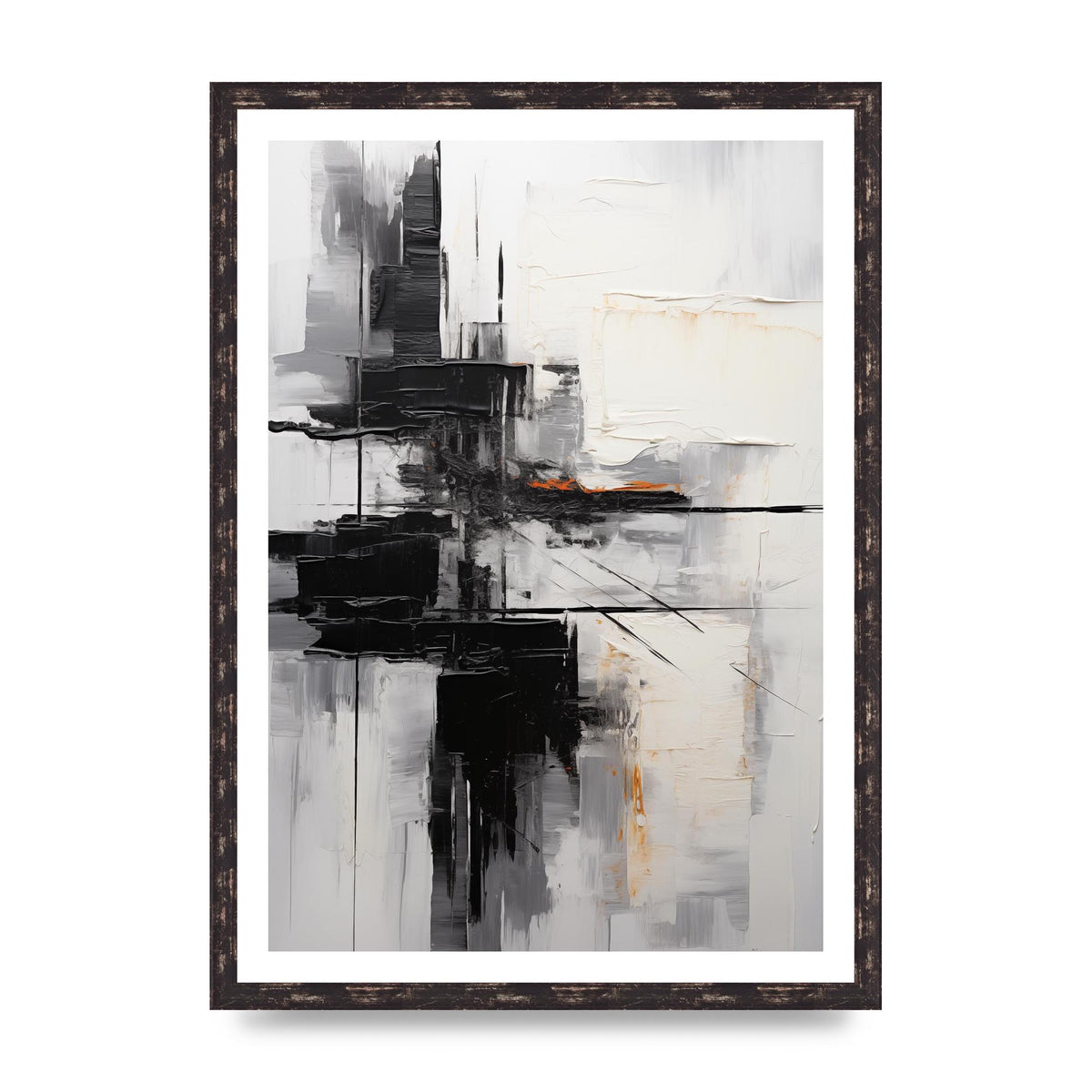 Layers of Emotion in Abstract Monochrome