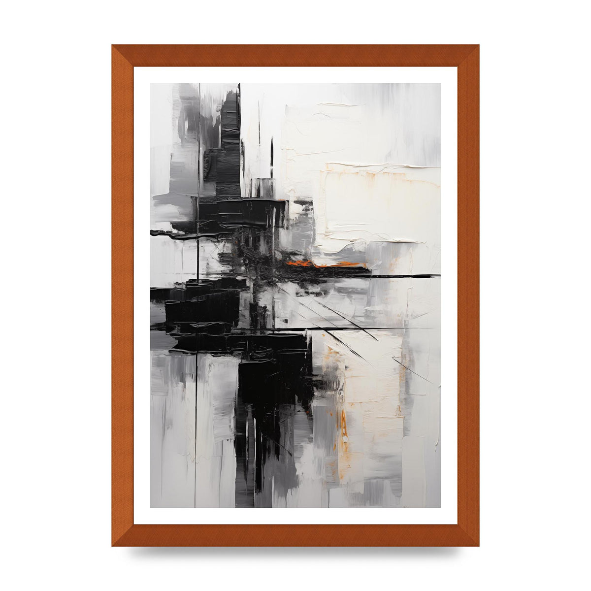 Layers of Emotion in Abstract Monochrome