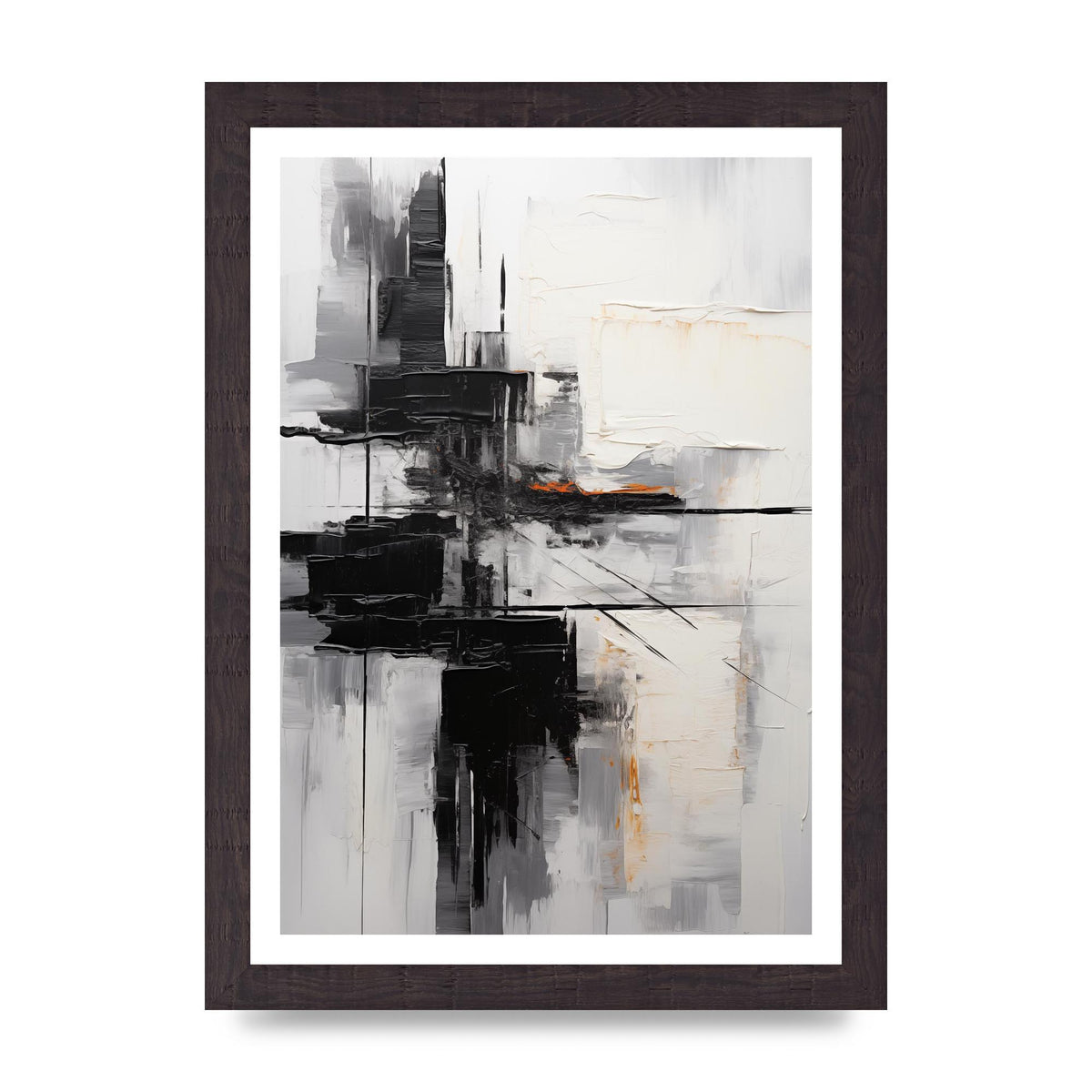 Layers of Emotion in Abstract Monochrome