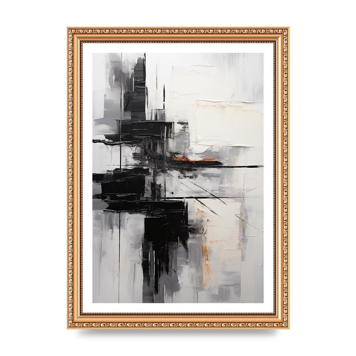 Layers of Emotion in Abstract Monochrome