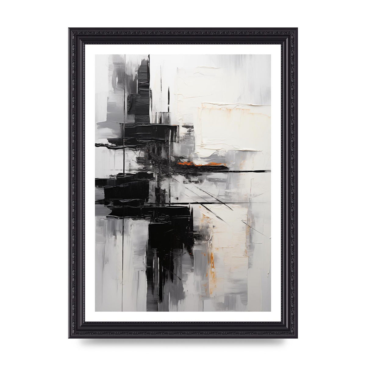 Layers of Emotion in Abstract Monochrome