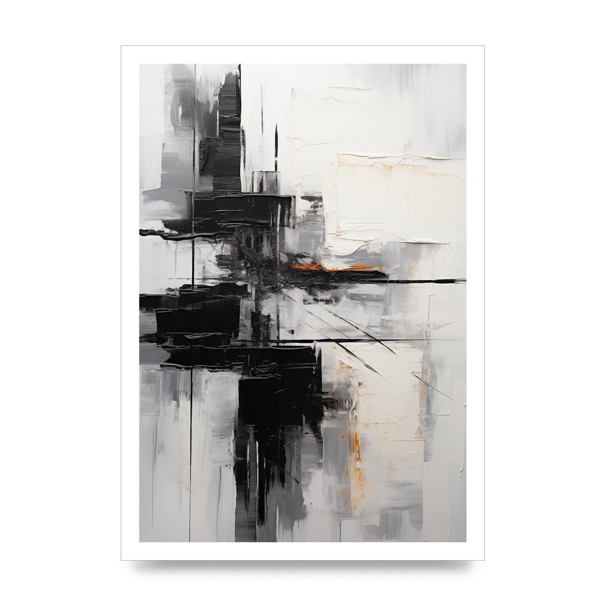 Layers of Emotion in Abstract Monochrome