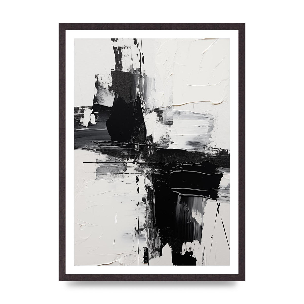 Abstract Painting with Intense Emotional Layers