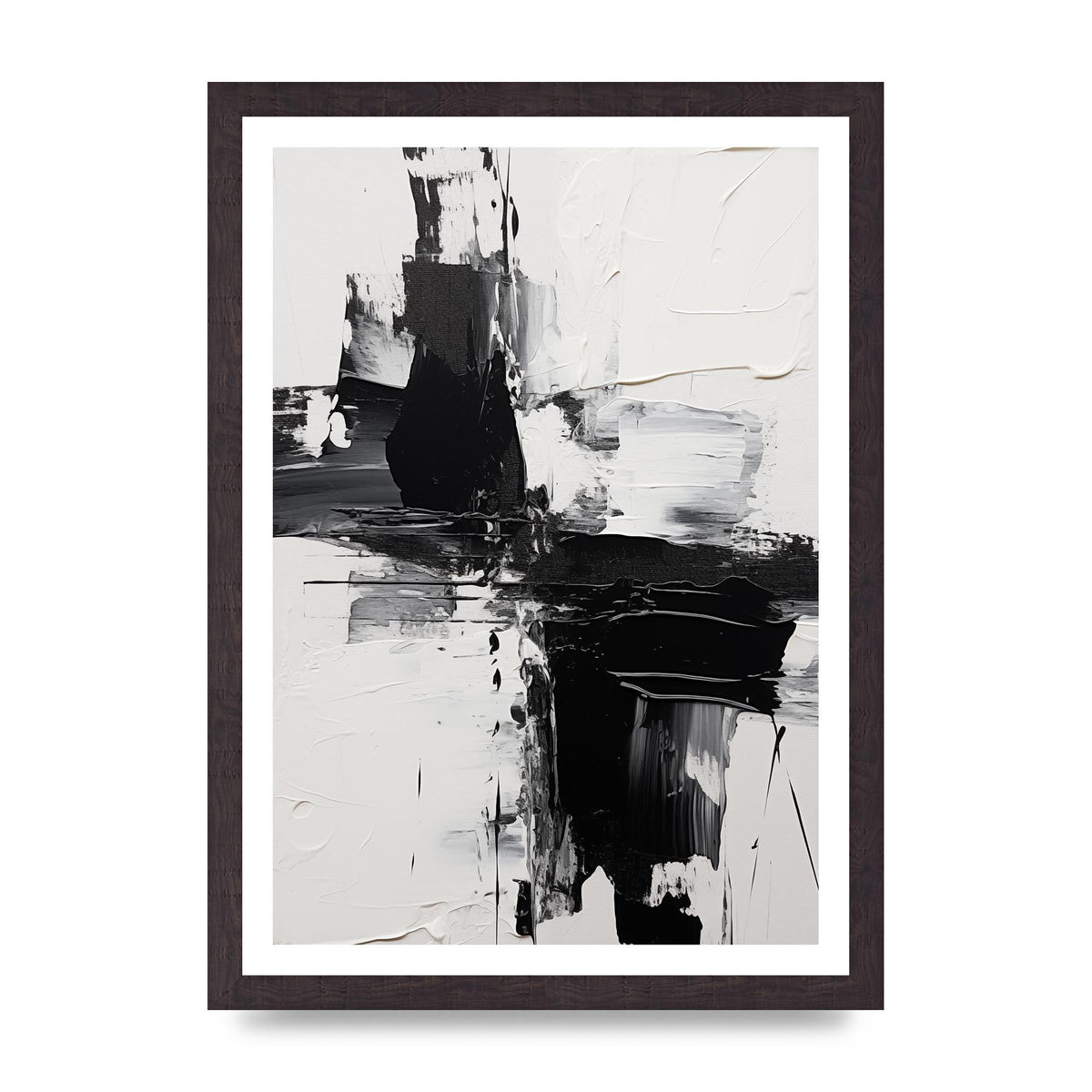 Abstract Painting with Intense Emotional Layers