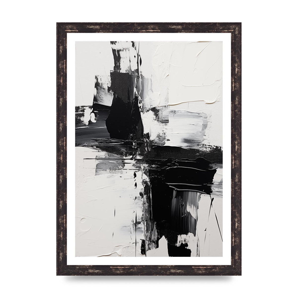 Abstract Painting with Intense Emotional Layers