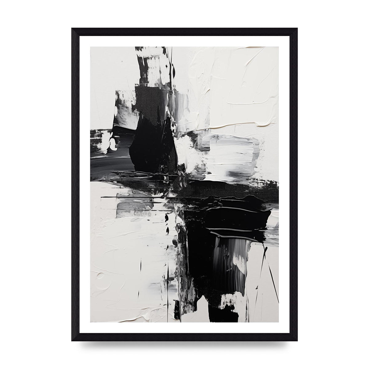 Abstract Painting with Intense Emotional Layers