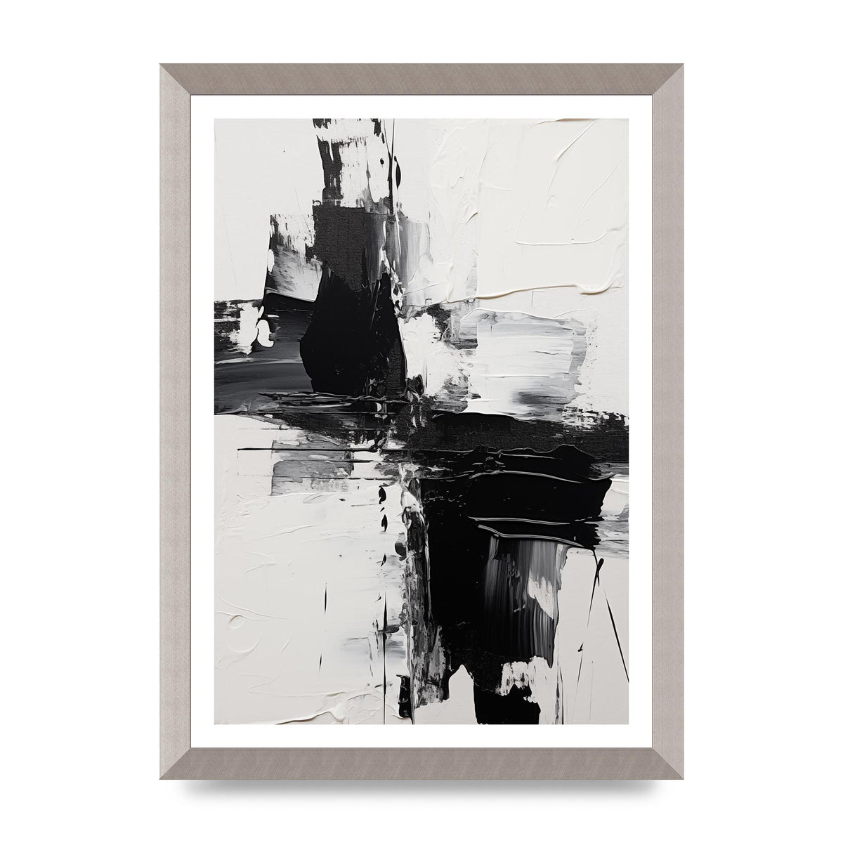 Abstract Painting with Intense Emotional Layers