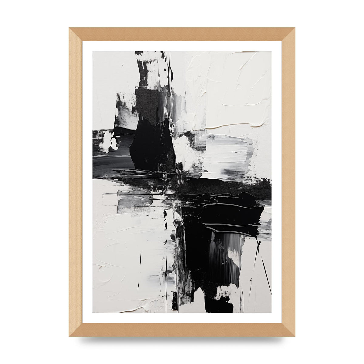Abstract Painting with Intense Emotional Layers