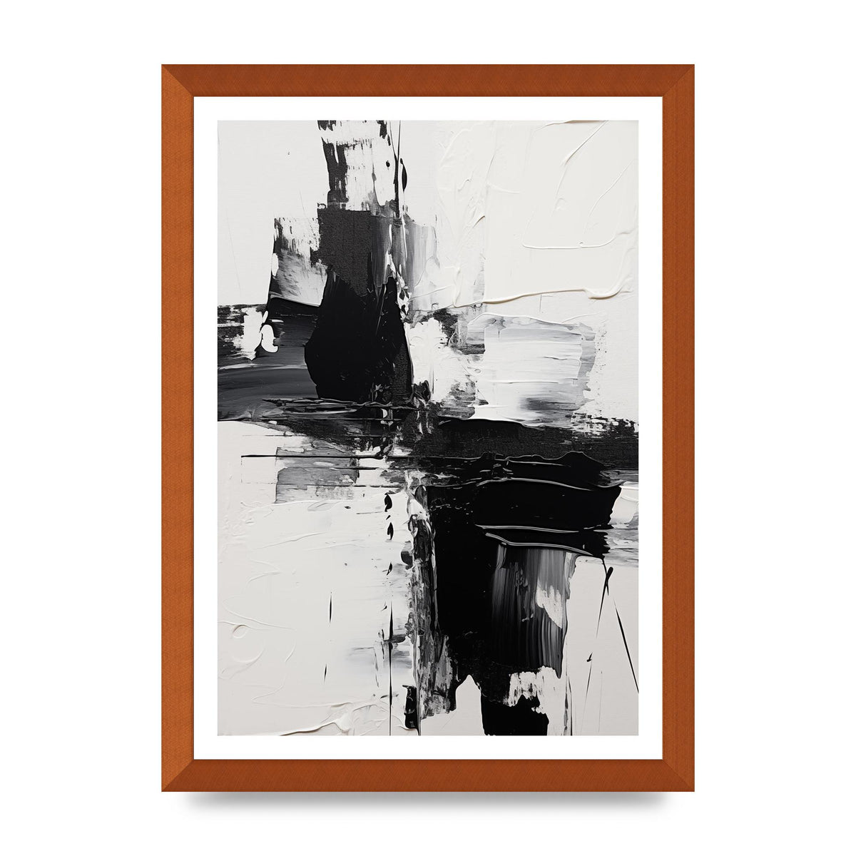 Abstract Painting with Intense Emotional Layers