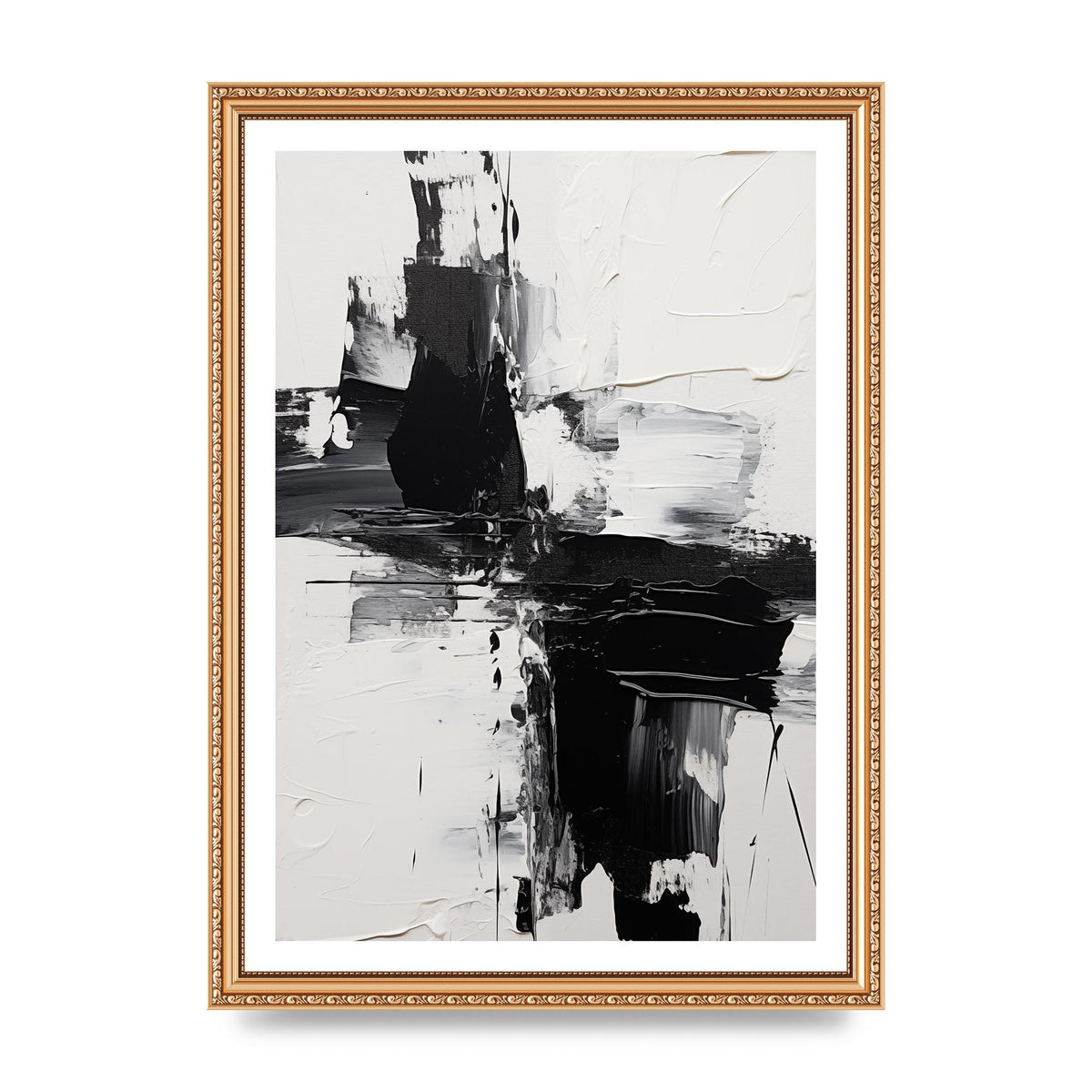 Abstract Painting with Intense Emotional Layers
