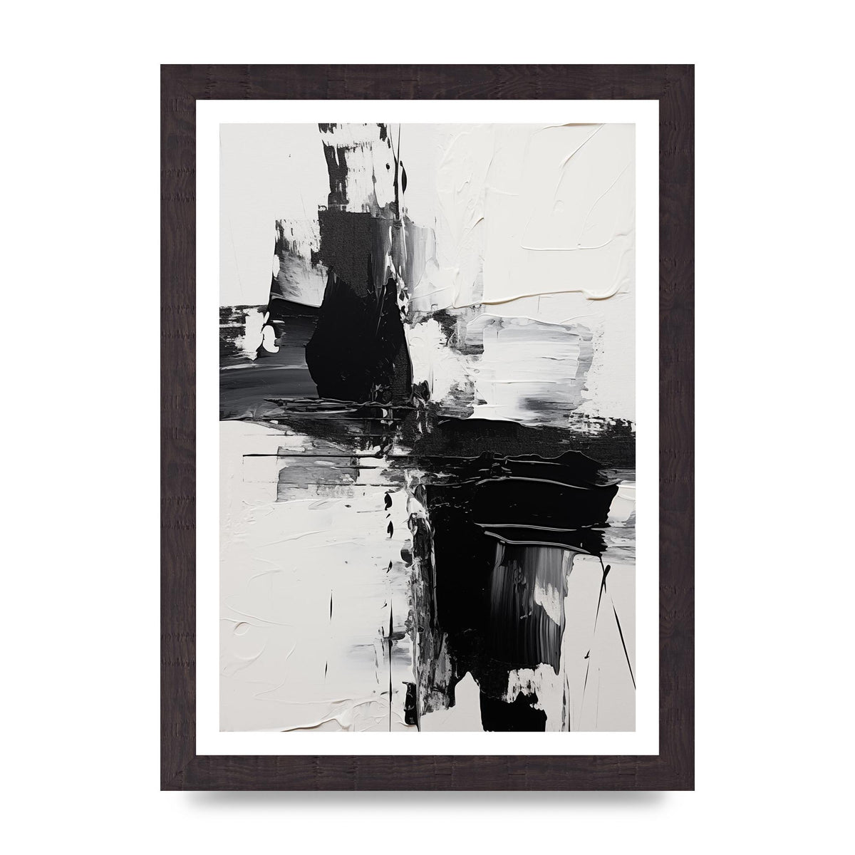 Abstract Painting with Intense Emotional Layers