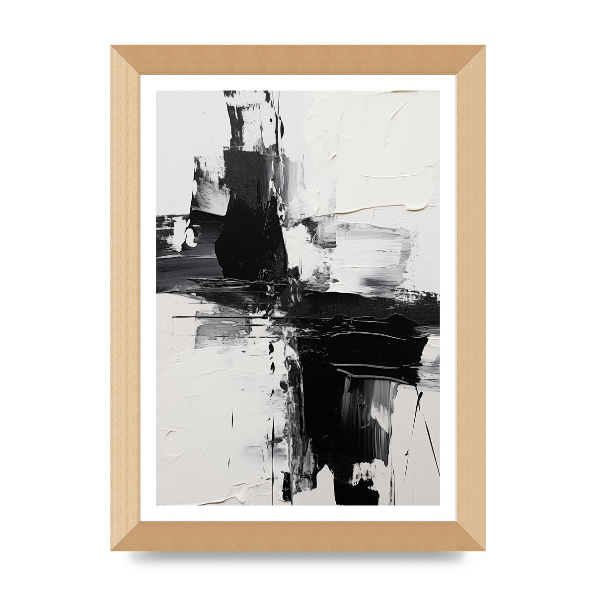 Abstract Painting with Intense Emotional Layers