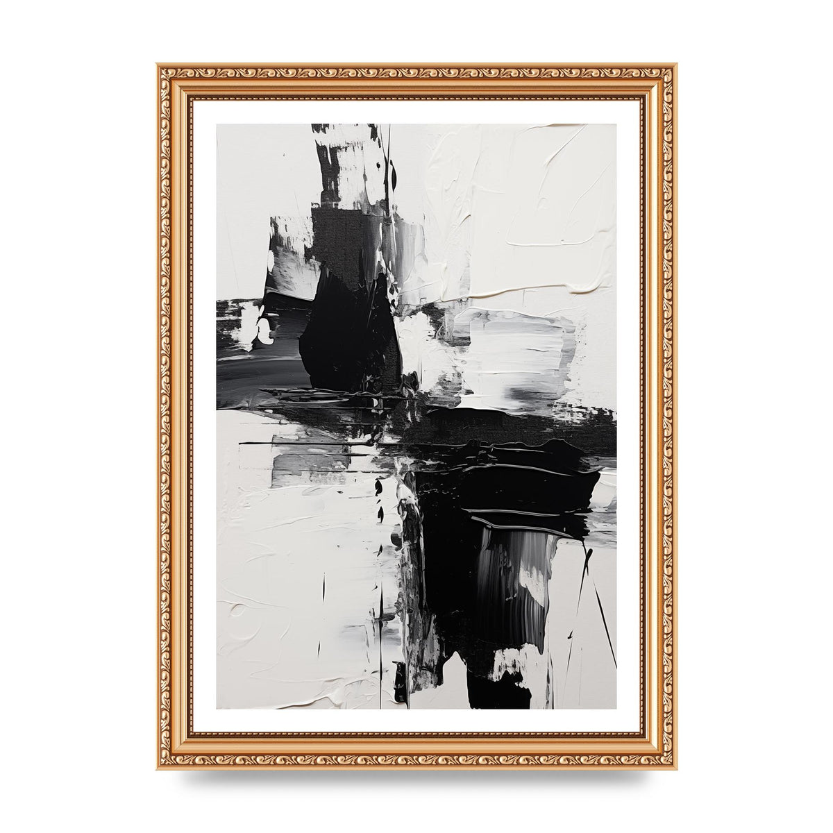 Abstract Painting with Intense Emotional Layers