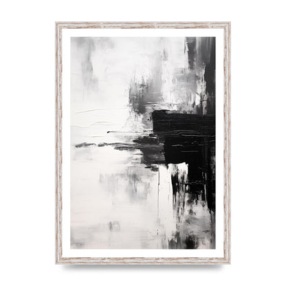 Rhythmic Abstraction in Black and White Print