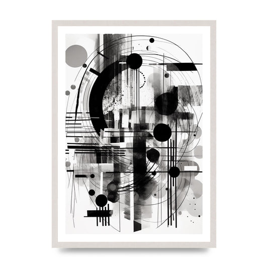 Impressionistic Black and White Roses