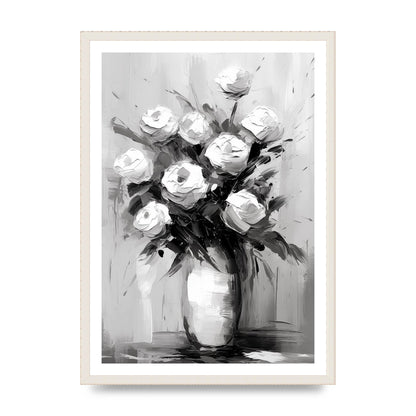 Abstract Harmony in Black and White Acrylic