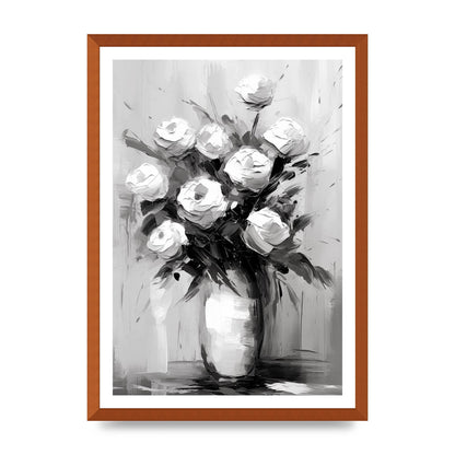 Abstract Harmony in Black and White Acrylic